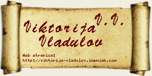 Viktorija Vladulov vizit kartica